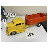 Early Steel toy dump truck by Turner.  Made in