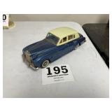 Vintage tin toy friction car. Rolls Royce Silver