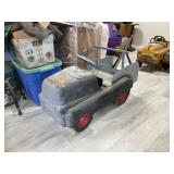 Pedal Car Tow Truck as Found, in progress of