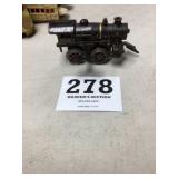 Vintage Cast Iron Train Engine Wind-up Toy as