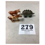 Lot of 3 Vintage Plastic Ramp Walkers