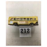 Vintage Tin Litho School Bus toy