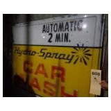 Hydro-spray car wash sign panels