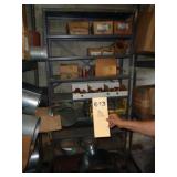 Nine-ledge metal shelf (as found)