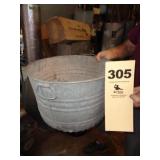 Galvanized tub, bucket