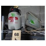 Sprayer, outdoor light