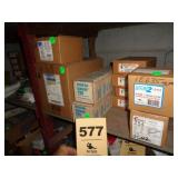 Shelf: water savers, motor kit, inventory
