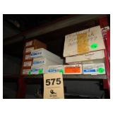 Shelf: inventory, brass plumbing