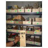 Four shelves: hardware, inventory