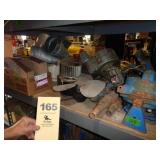 Shelf: belts, duct work, fan blades, furnace,
