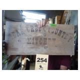 "Bear Creek Country Kitchen" sign