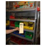 Heavy duty five-ledge metal shelf