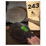 Unusual cast/tin griddle