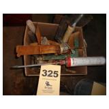 Caulking guns, masory toools