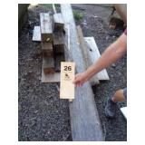 Crib blocking, lumber