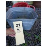 Galvanized tub