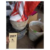 Rock salt, sand