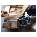 Four lots: convex push plates, 1" backflow