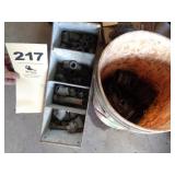 Threading heads, pipe parts