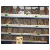 Four shelves: PVC, brass, copper fittings