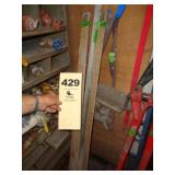 Advertising yardsticks, tool belt