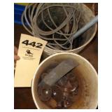 Two lots: wire, fittings
