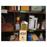 Shelf: controls, shop items