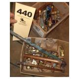 Two lots: brass, copper fittings