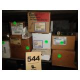 Shelf: gas valve kit, pump/timer, inventory