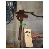 Chain pipe vise