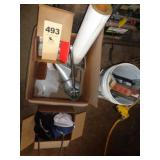 Two lots: ball caps, insulation, inventory