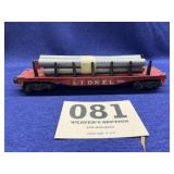 Lionel 6511 Flat Car w/ Pipe