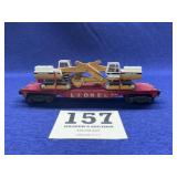 Lionel 3460 Flat Car w/ 2 International 640 Track