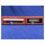 2 Lionel HO Cars. 0877 Bulk Head & 0823 SP Flat