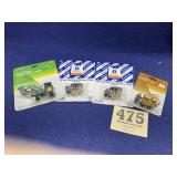 John Deere tractor with loader, 2 New Holland LX