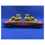 Lionel flat car with international TD 20 dozer