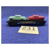 Lionel 6424 Flat car Hauling Cars
