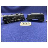 Lionel number 2037 locomotive with smoke chamber,
