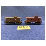 2 Lionel Caboose 6457 &6357