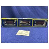 3 AHM Union Pacific HO Hopper Cars