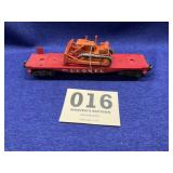 Lionell red flat with bulldozer number 6816