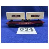 Lionel 6430  car w/ 2 Cooper-Jarrett Trailers