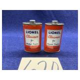 2 Full Cans Original Lionel Cleaner for Model