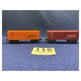 Lionel 2 Bosco 6014 Box Cars