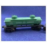- Lionel Sunoco 6015, 2465, cities service 6045