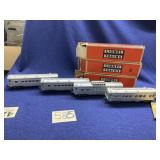 4pc Lionel Lighted Passenger Set2434 Newark,