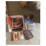 Books, some cookbooks box lot