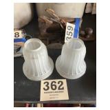 Frosted glass lamp covers