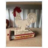 Decorative chicken, sewing drawer