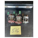 Lot of 3 Fishing reels